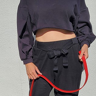 CROPPED FRENCH TERRY SWEATSHIRT