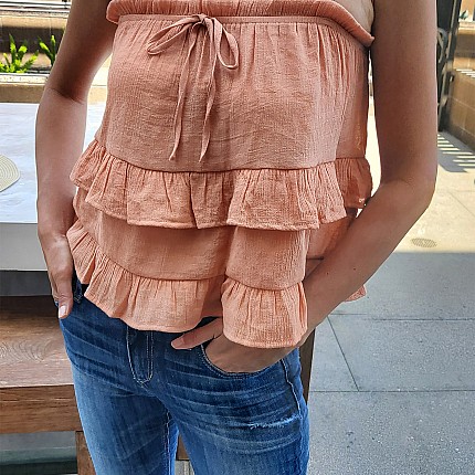 RUFFLE TIERED TOP