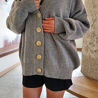 KNIT CARDIGAN WITH BUTTON