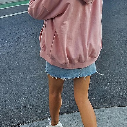 LONG SLEEVE ZIP UP HOODIE